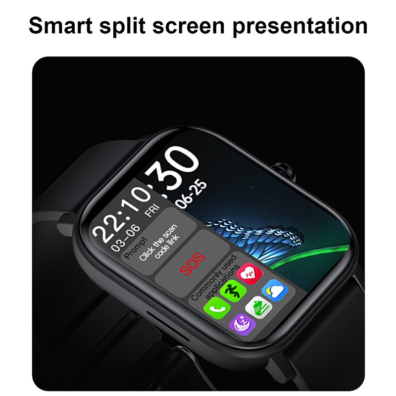Đồng hồ thông minh Lykry GW22 màn hình cảm ứng 1.6 Inch dùng cho nam và nữ tiêu chuẩn chống nước IP67