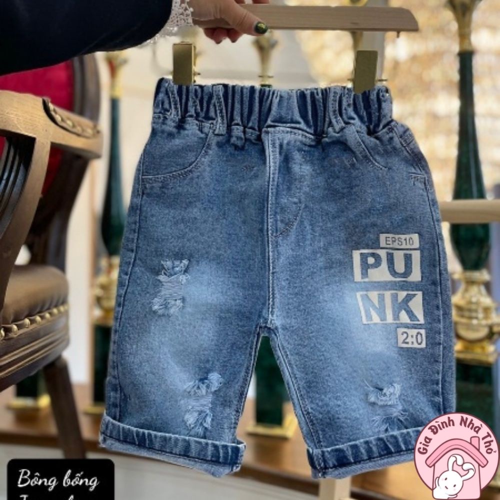 (20-30kg) Quần bò jean bò ngố, lửng cao cấp cho bé trai