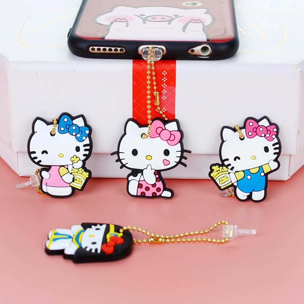 Nút Chống Bụi Cho Dây Cáp Sạc iPhone Kiểu Dáng Hoạt Hình Xinh Xắn