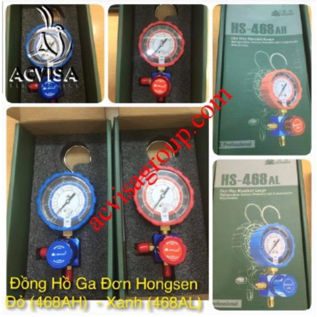 Đồng Hồ Gas Đơn Hongsen Model: 468Al (Loại Xanh); 468Ah (Loại Đỏ)