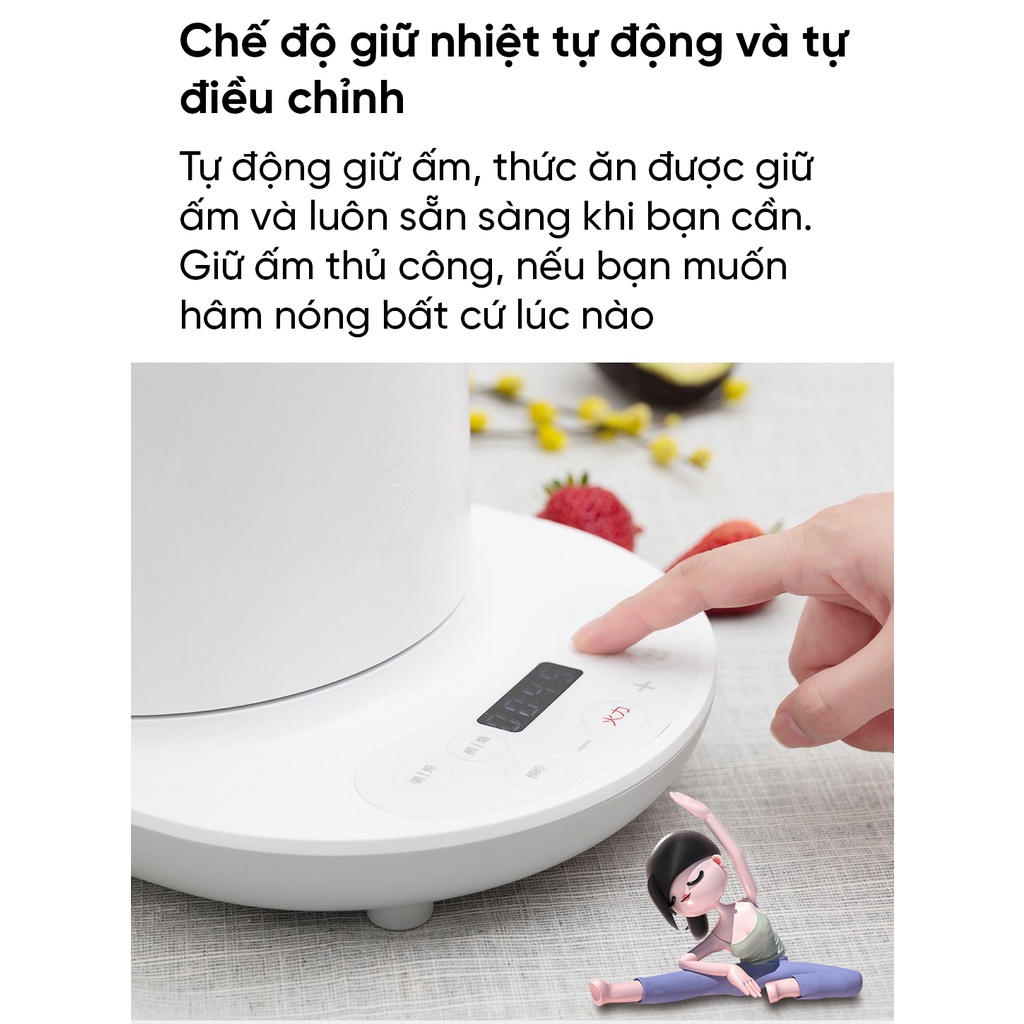 Bộ nồi hấp điện đa năng kèm chảo chống dính Xiaomi oCooker CR-DR01