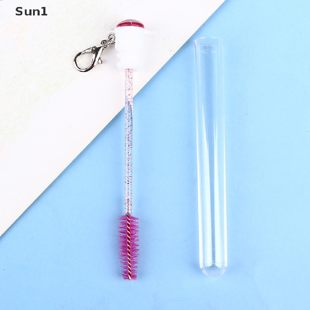 (Hàng Mới Về) Ống mascara Trang Trí Kim Tuyến Kèm Móc Khóa