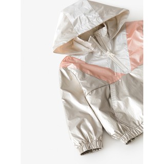 Áo Hoodie ánh kim vệt hồng