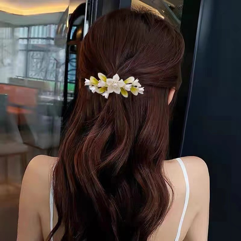 Kẹp Tóc Hoa Lily Thời Trang Sang Trọng