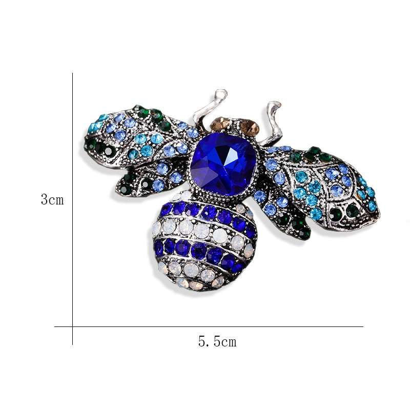 Ghim cài áo kiểu côn trùng đính đá thời trang