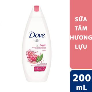 Sữa tắm dưỡng ẩm Dove Revive 200ml - hương Lựu và Cỏ roi chanh