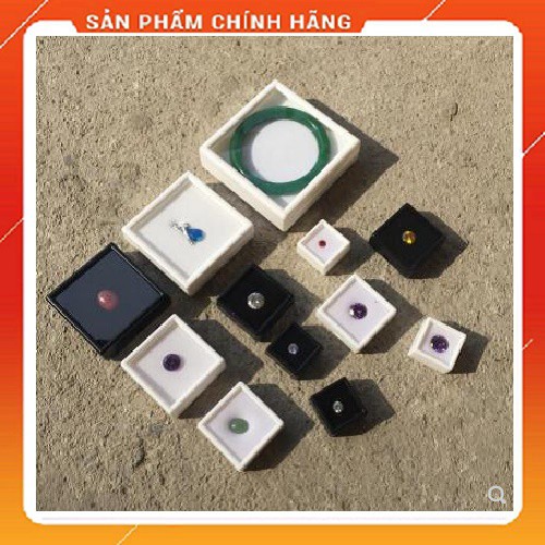 Hộp nhựa đựng đá hộp kính đá quý hộp đựng đá 3cm 6cm 9cm.