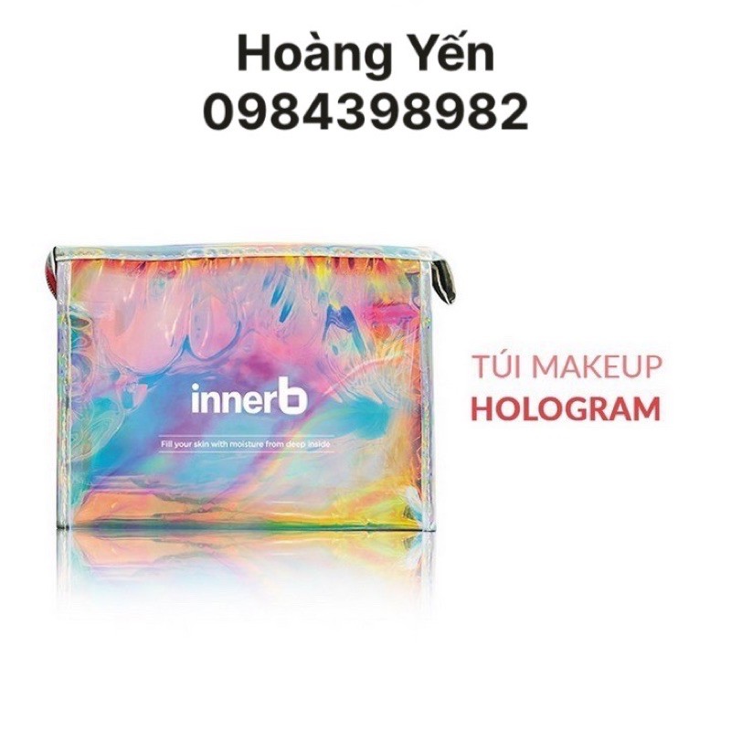 [QUÀ TĂNG] Túi makeup hologram của InnerB Hàn Quốc