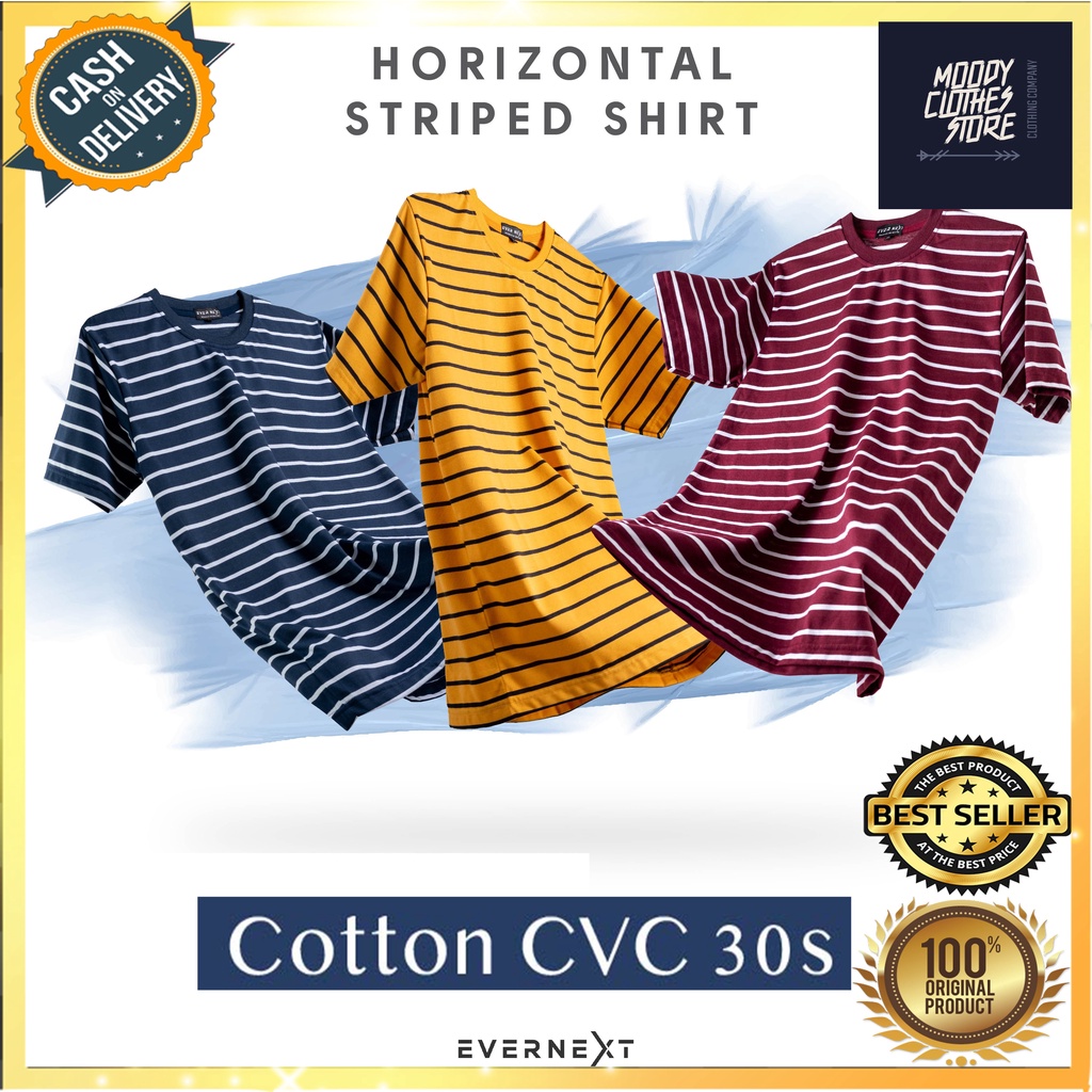Áo Thun 100% COTTON Họa Tiết Kẻ Sọc Ngang Màu Vàng/Đỏ/Đỏ/Đen Dễ Phối Đồ Thời Trang Cao Cấp Cho Nam Nữ