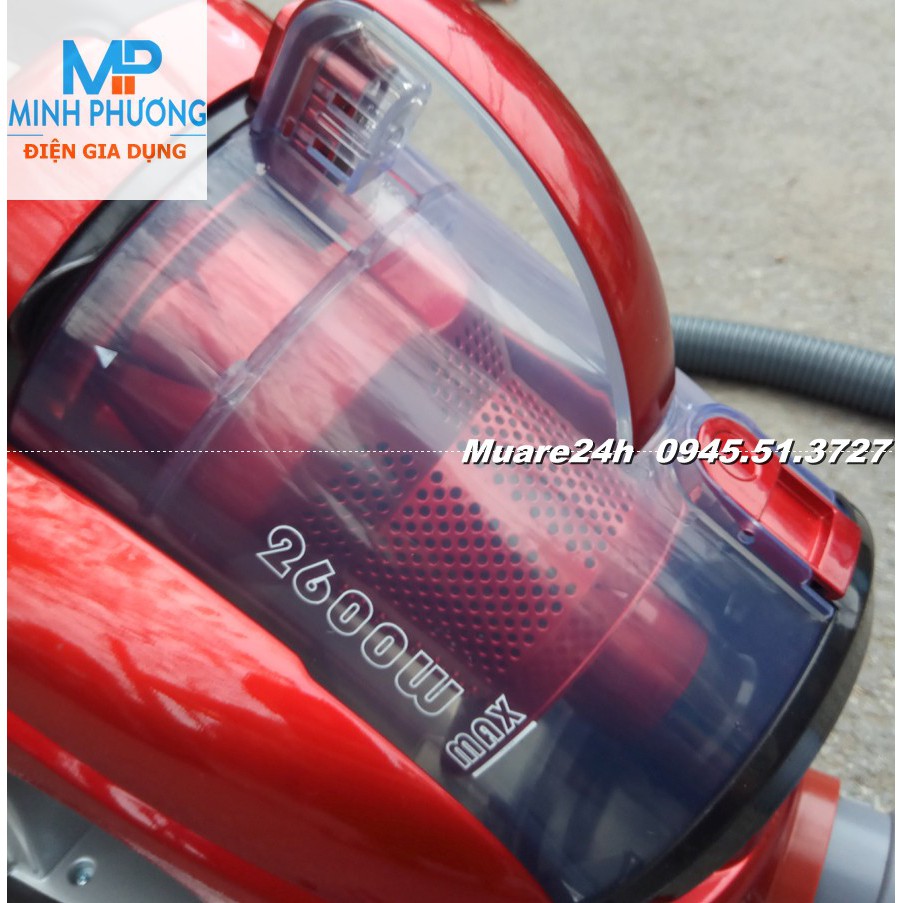 Bảo Hành 12T Máy hút bụi Vacuum Cleaner JK 2010 2600W mầu Đỏ | BigBuy360 - bigbuy360.vn