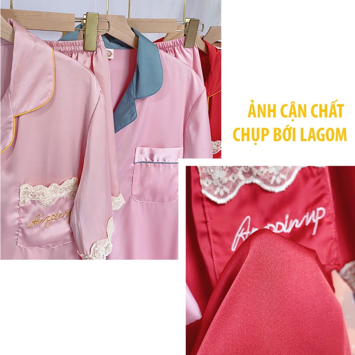 [CAO CẤP] Bộ Mặc Nhà Lụa Cộc Tay ✨ Bộ Pijama Nữ Lụa Cao Cấp