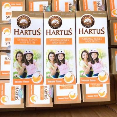 Hartus strong bones and teeth – Hỗ trợ bổ sung canxi, d3, k2 giúp phát triển xương răng ở trẻ nhỏ (150ml)