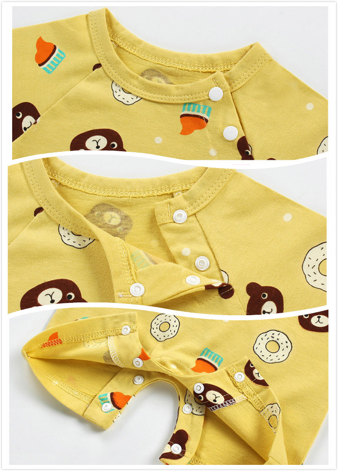 Áo liền quần LUCKYCANDY kiểu dáng đáng yêu cho trẻ mới sinh