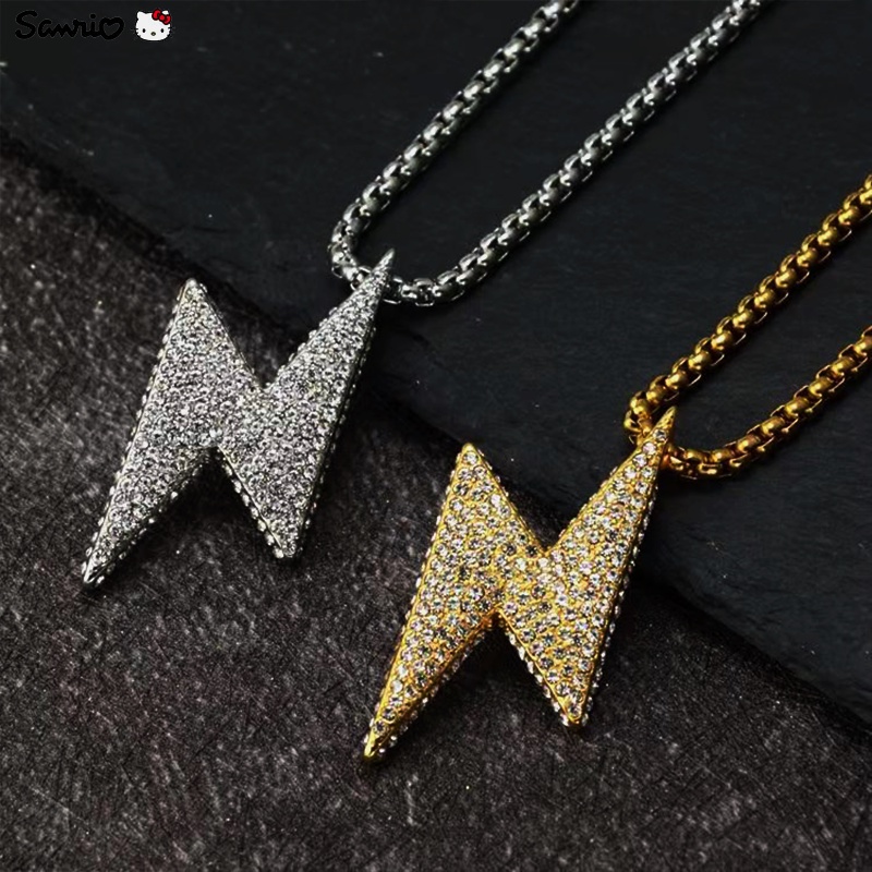 Vòng cổ Dáng Dài Đính Đá Phong Cách hip hop Thời Trang Cho Nam Và Nữ