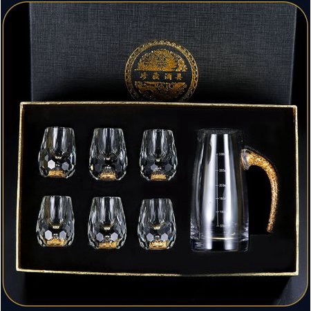 Hot hot - Bộ ly rượu Million Golden tuyệt tác Pha Lê 24K