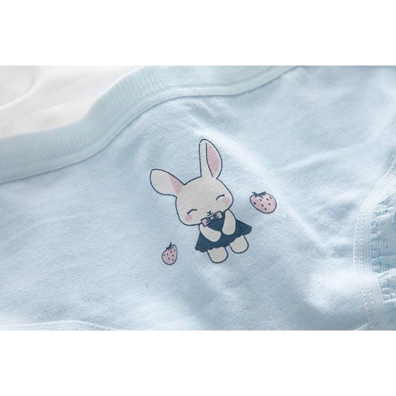 Quần Lót Nữ Cotton Hoạ Tiết Thỏ - Dâu Tây Dễ Thương Mã 8015,.,.t