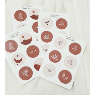 Tờ Bullet Journal sticker: pastel icon