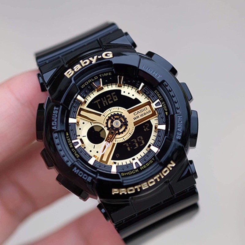 Đồng hồ casio nữ dây nhựa chính hãng BABYG BA-110-1ADR