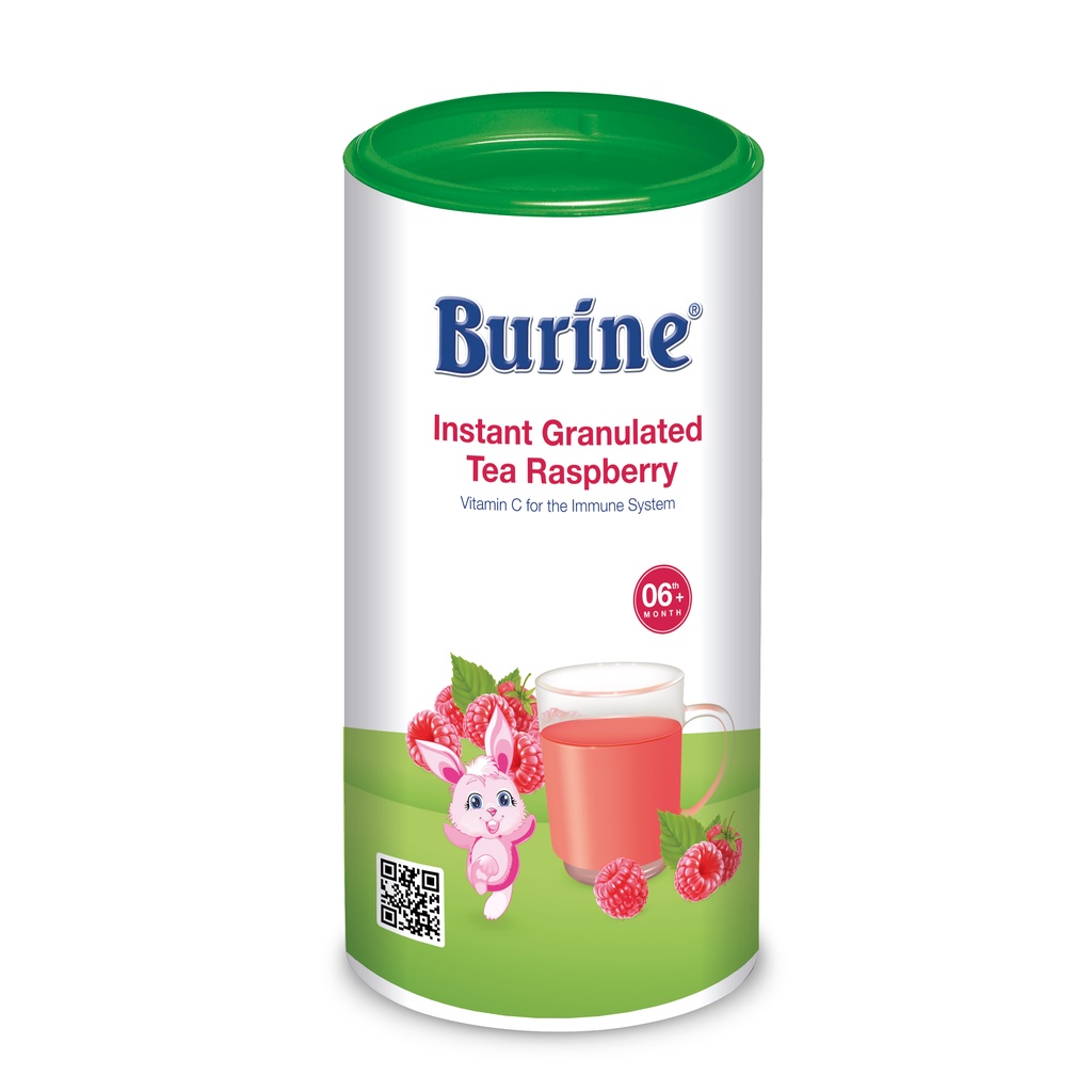 Trà Hoa Quả BURINE Vị Mâm Xôi Bổ Sung Vitamin, Giúp Hỗ Trợ Tiêu hoá, Tăng Cường Đề Kháng - Dành Cho Bé Từ 6 Tháng Tuổi