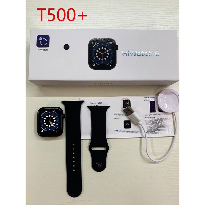 Đồng Hồ Thông Minh HiWatch Seri 6, Kết Nối Bluetooth Với Điện Thoại, Màn Hình Tràn Viền, Nghe Gọi, Thay Được Hình Nền