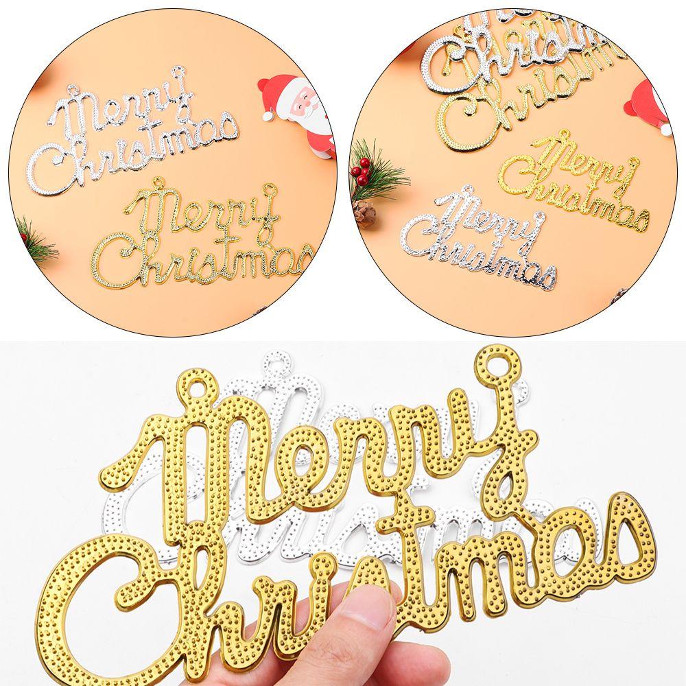 Phụ Kiện Trang Trí Cây Thông Giáng Sinh Chữ Merry Christmas