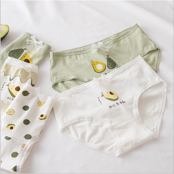 Combo 4 quần lót cotton hình quả bơ xinh xinh
