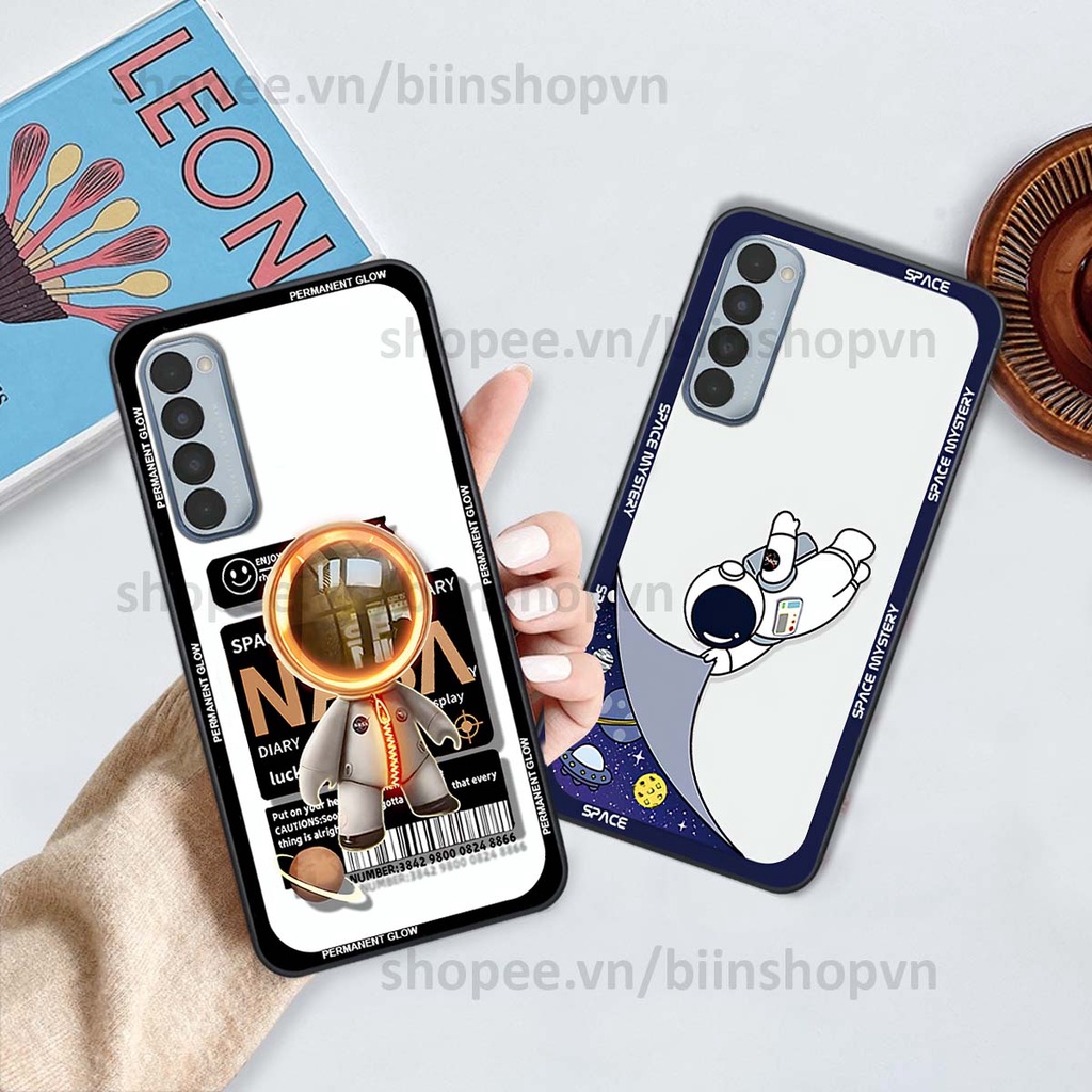 Ốp Oppo Reno4 /  Reno4 Pro / Reno 4 phi hành gia vũ trụ space.x siêu đẹp, thời trang