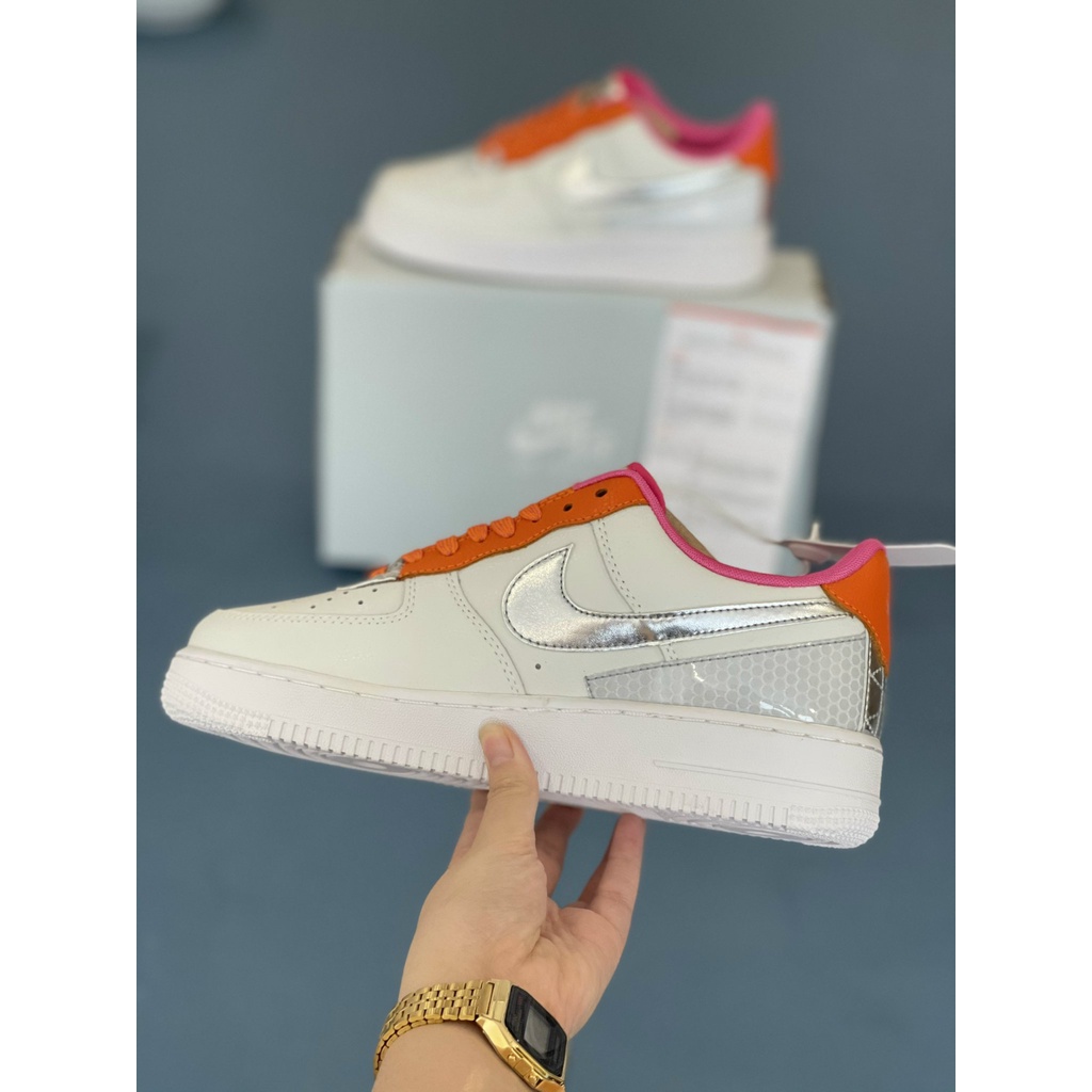 [More&amp;More] Giày Sneaker nữ AF1 3M custom Vệt Silver chất lượng nguyên bản MSN2711
