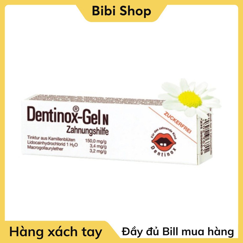 Gel bôi giảm sưng lợi cho bé Dentinox Đức - Chăm sóc cơ thể cho bé