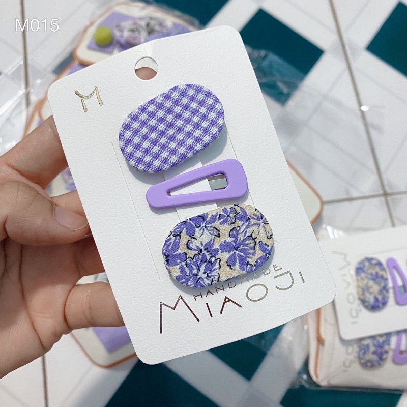 Set 3 Kẹp Tóc Style Màu Tím Xinh Xắn Cho Bé Gái - Phụ Kiện Tóc Cho Bé Yêu