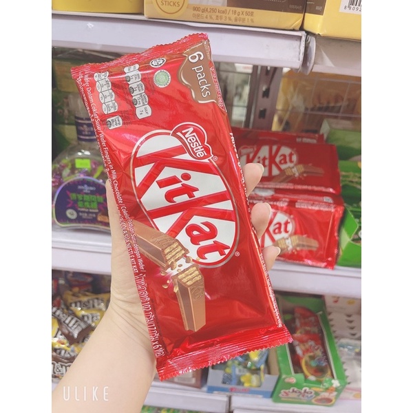 Kitkat socola gói 6 thanh 119gram