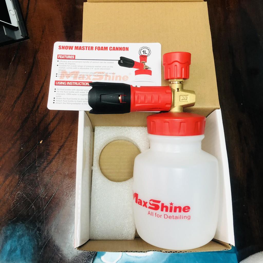 BÌNH PHUN BỌT TUYẾT DÙNG VỚI S.Ú.N.G ÁP LỰC NƯỚC MAXSHINE SNOW FOAM CANNON FOAM LANCE FC002  FL04