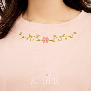 Basic Embroidered top - Áo thun thêu