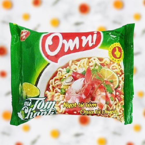 Mì Tôm Omni Chanh Gói 75g - Ngọt từ Tôm - Chua từ Chanh