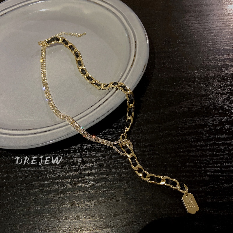 DREJEW Dây Chuyền Kim Cương May Mắn Thời Trang Hip Hop