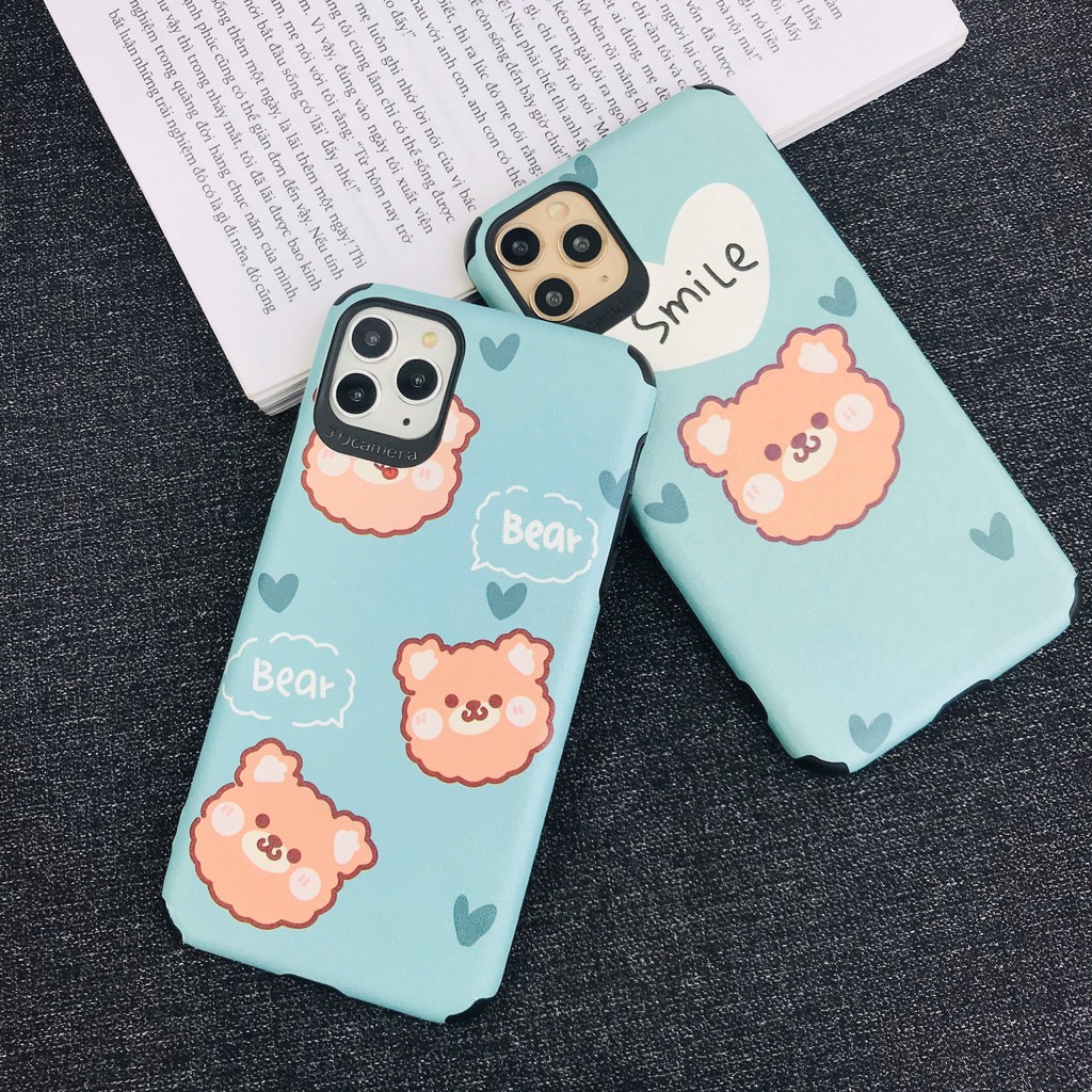 [ SAMSUM ] Ốp Lưng Da IMD Bear Smile I - R043 | BigBuy360 - bigbuy360.vn