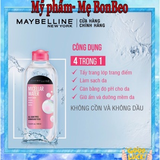 Nước tẩy trang maybelline không cồn 4 trong 1 micellar water 4-in-1 400ml