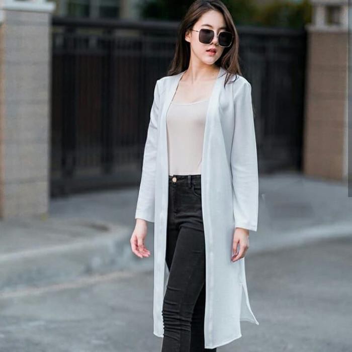 Áo Khoác Cardigan Dáng Dài Phong Cách Quân Đội Độc Đáo Thời Trang Cho Nữ