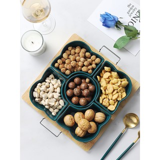 (Có hàng) Khay mứt tết gốm sứ ceramic phong cách NHẬT BẢN