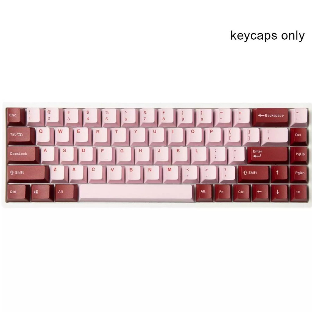 Bộ Keycap Darling PBT 127 Phím Font chữ đẹp,PBT Dày Double-Shot, Layout 68, 84,98...