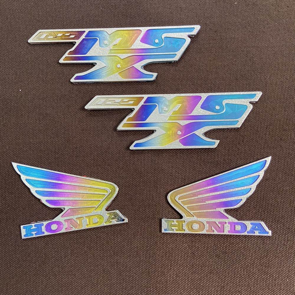 [GIÁ GỐC]  TEM TITAN TRANG TRÍ XE MSX 125CC,TEM TITAN CÁNH CHIM HONDA KEO 3M SIEU SÁNG SIÊU CHẤT (100% TITAN)