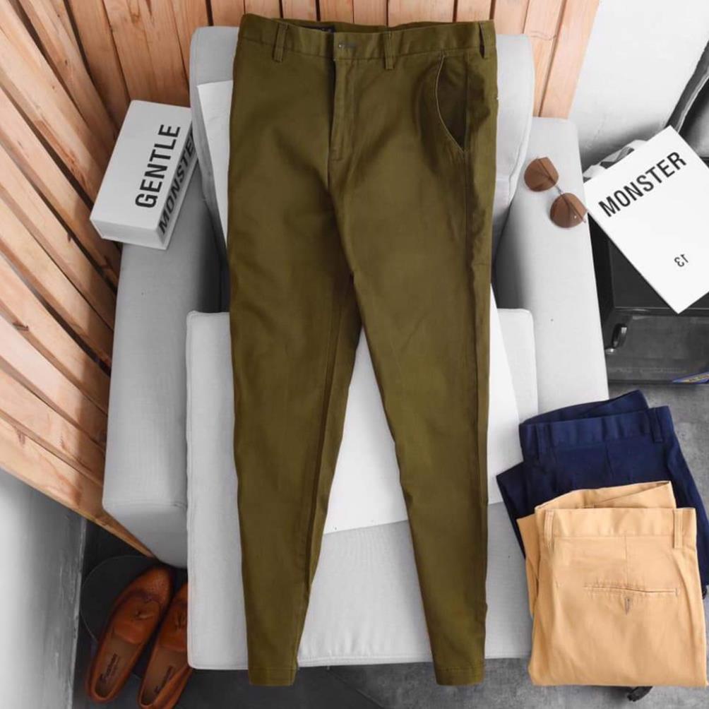 Quần kaki nam slimfit ống côn cao cấp Veratino form dáng Hàn Quốc vải co giãn C