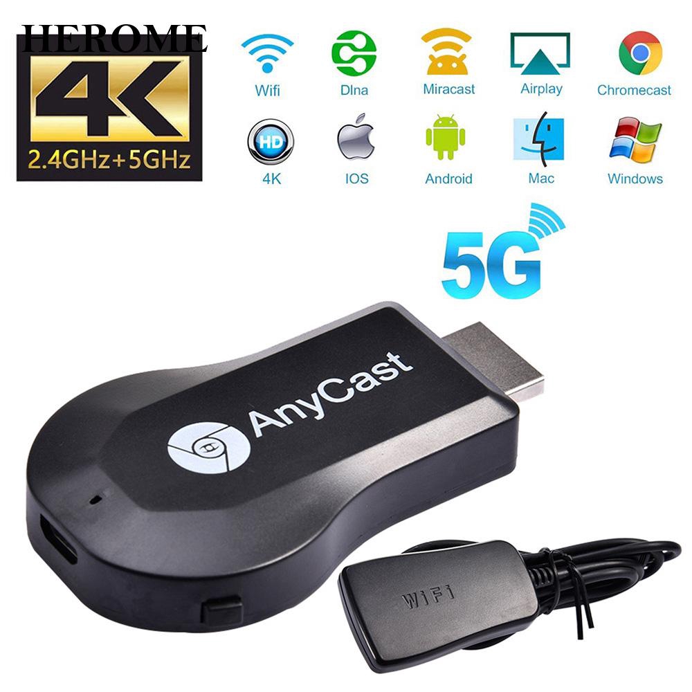 Thiết Bị Nhận Tín Hiệu Màn Hình Không Dây 2.4g Hdmi Tv 4k Miracast Cho Ios Android Pc