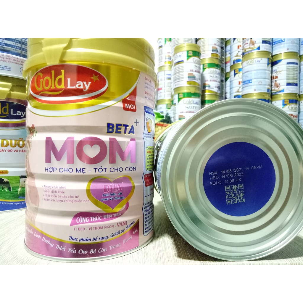 Sữa bầu Goldlay Mama dinh dưỡng cho mẹ và bé lon 900g (HSD 2024)