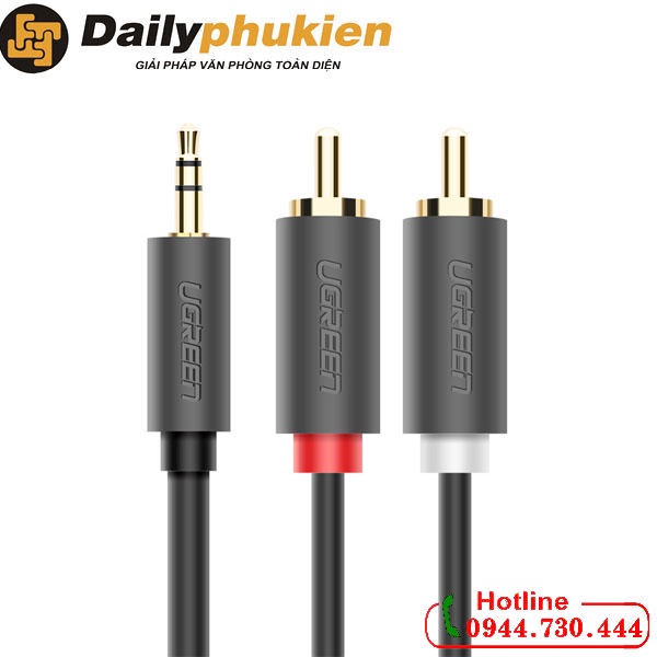 Dây âm thanh 3.5mm to RCA 3m UGREEN 10512 dailyphukien