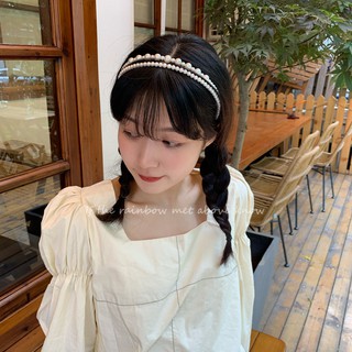 Bờm Tóc Đính Đá Phong Cách Hàn Quốc