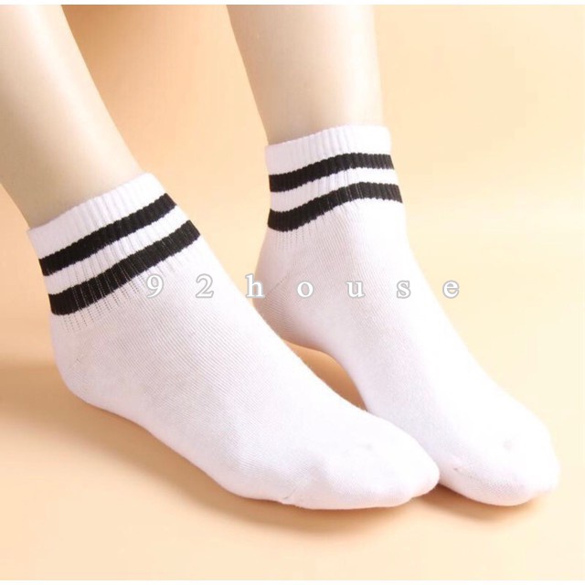 Tất vớ unisex tất kẻ hàn quốc phong cách ulzzang