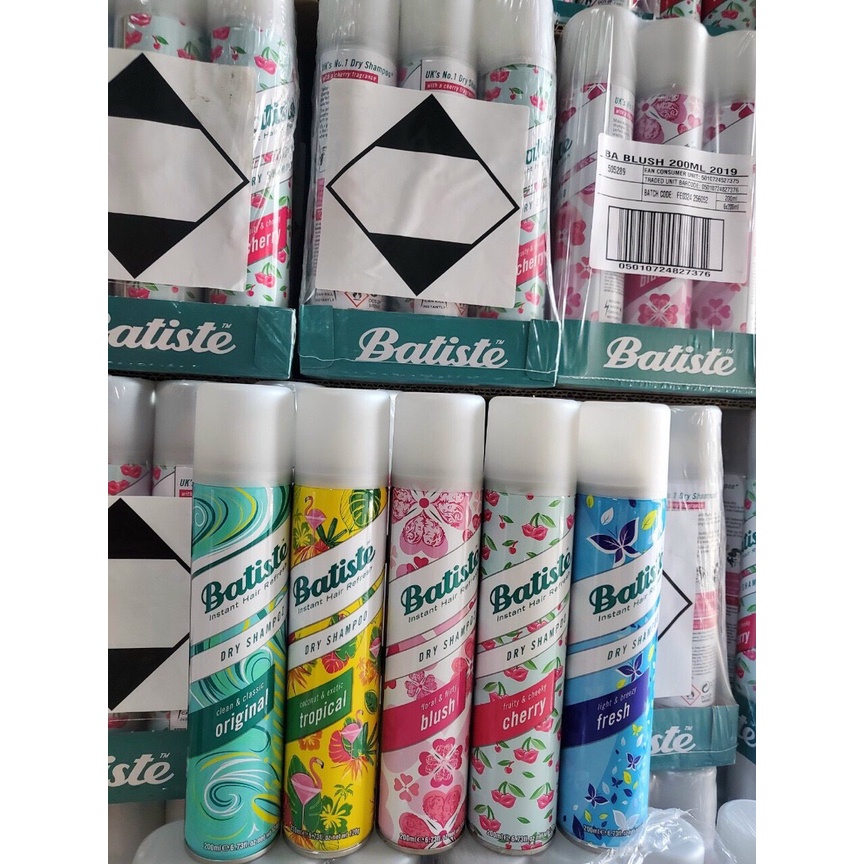 1 Chai Dầu gội đầu khô Batiste Dry Shampoo 200ml --UK