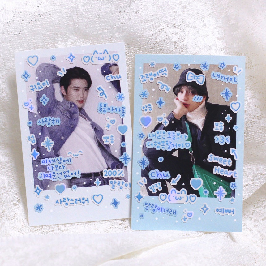 Steve Sticker Bảng Chữ Cái Màu Laser Dễ Thương Phong Cách Hàn Quốc Trang Trí Trên Đỉnh