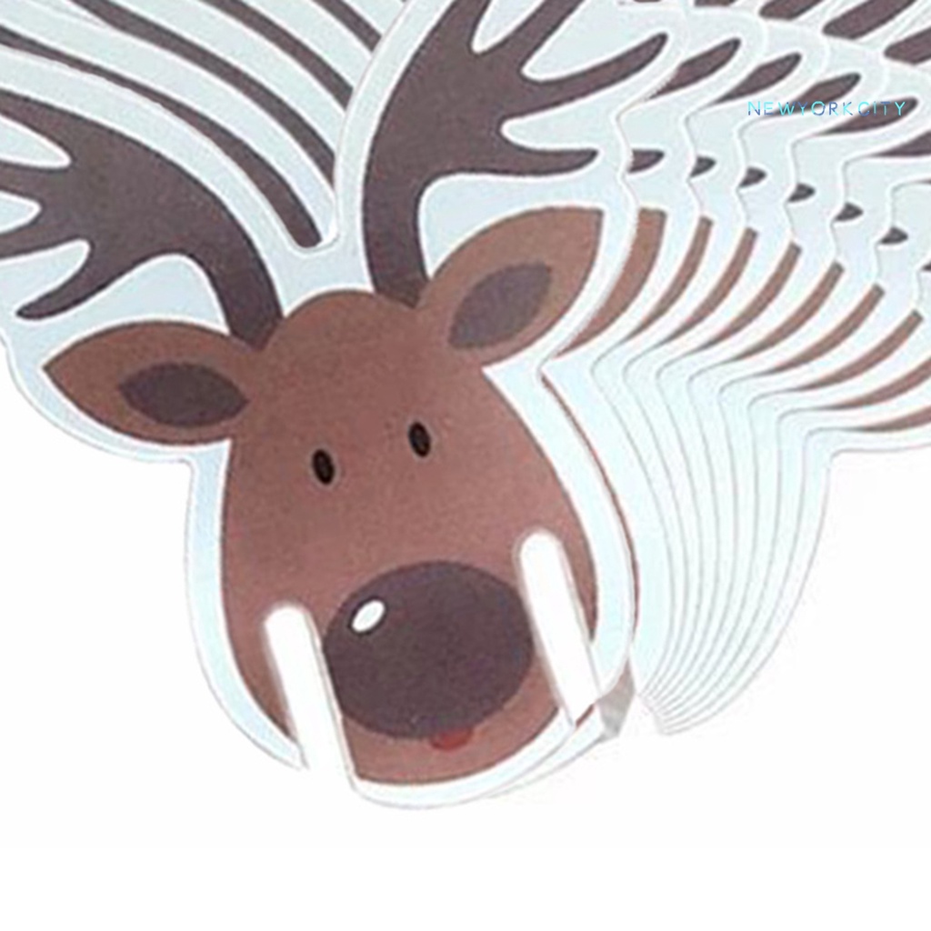 Set 10 Thẻ Giấy Trang Trí Chai Rượu Hoạ Tiết Giáng Sinh Dễ Thương